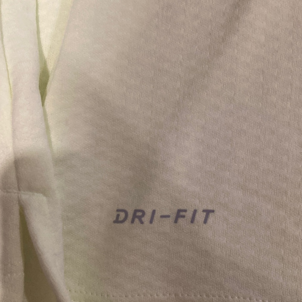 Nike Women's Pale Yellow Dri-FIT Tee - Picture 2 of 4